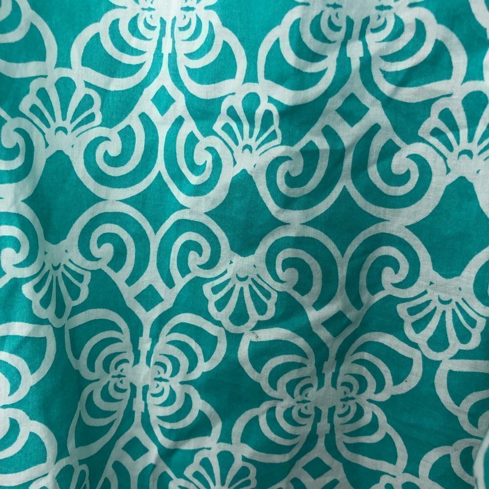 Vineyard Vines turquoise blue and white long sleeve tunic top dress size small - Picture 8 of 12